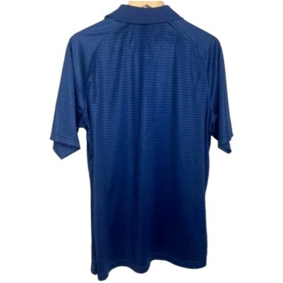 Slazenger Mens Large Blue Striped Polo Shirt Size Large - Picture 2 of 7